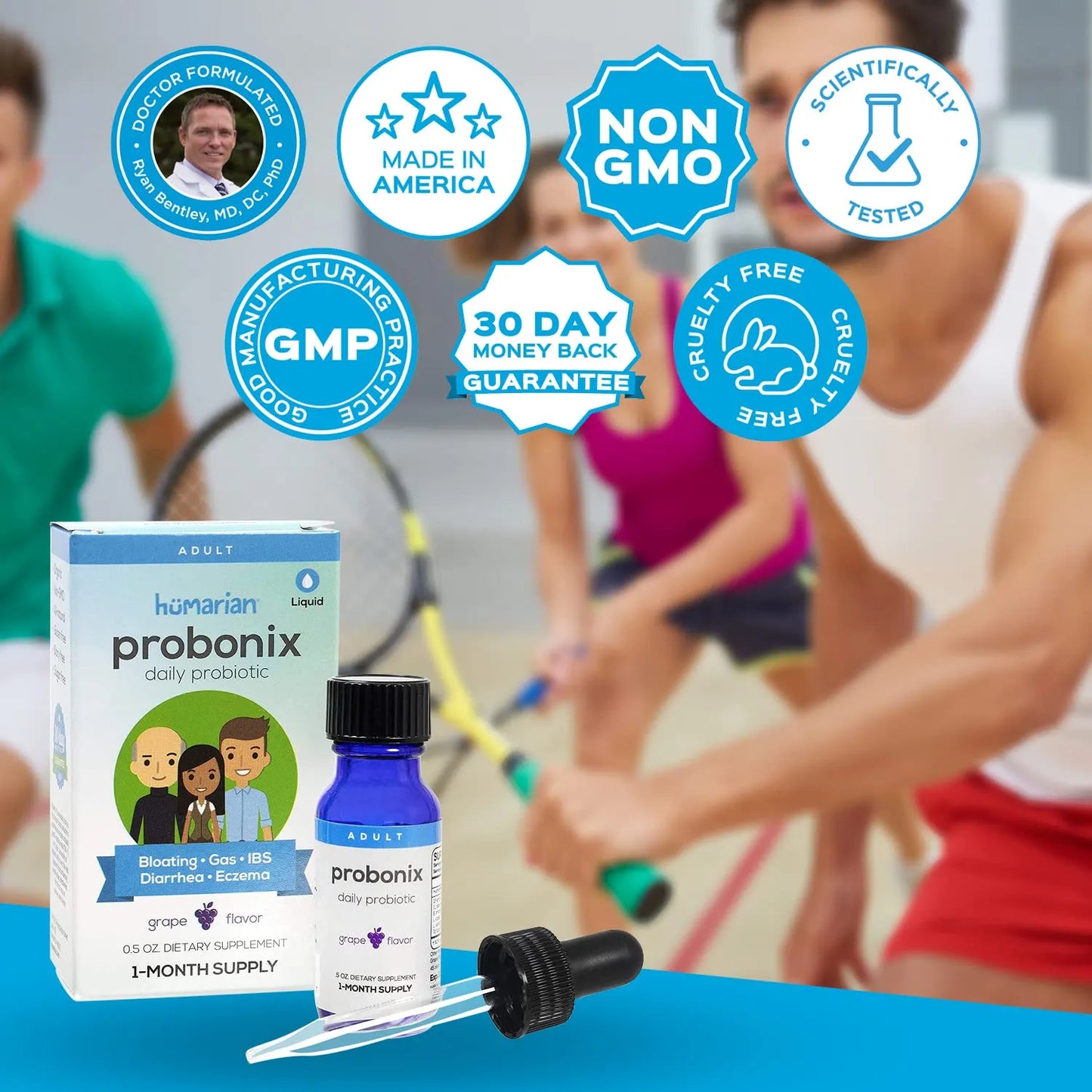 Liquido Probiotico Gotas Salud Digestiva Alivia Hinchazon Gas Estrenimiento
