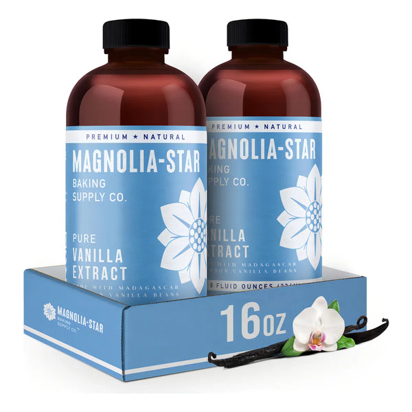Extracto De Vainilla Puro Magnolia Star 16 Onzas Sabor Premium Natural