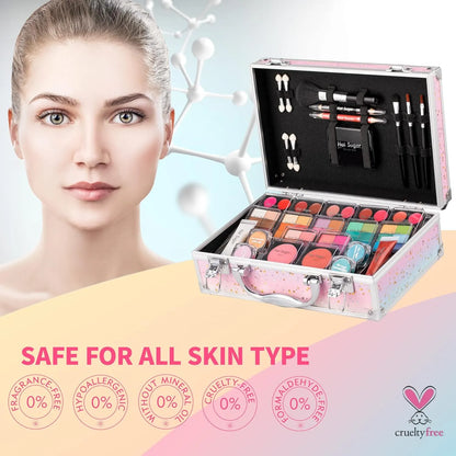 Kit De Maquillaje Para Adolescentes Con Sombras Bálsamo Y Lápiz Labial