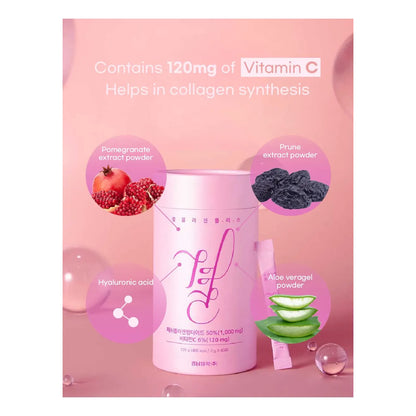 Gyeol Collagen Plus Barritas Con Colageno Bajo Peso Molecular Y Vitamina C 60 Unidades
