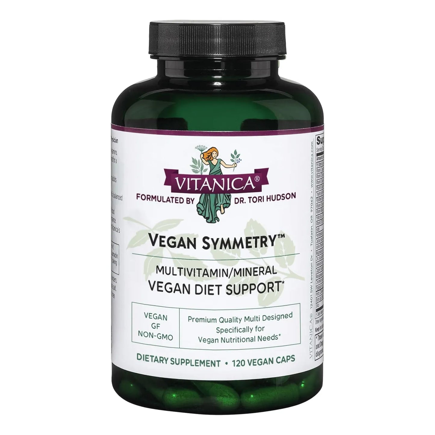 Multivitaminico Vegano Para Mujeres 120 Capsulas Sin Hierro Vitanica Vegan Symmetry