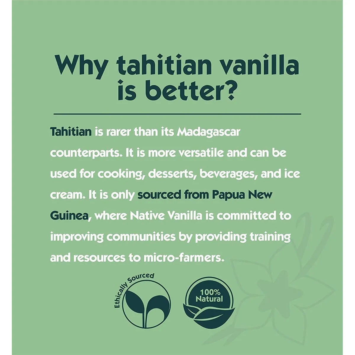 Extracto De Vainilla Native Vanilla Powder 14 Gramos Sabor Auténtico Y Puro