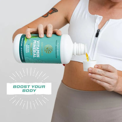Multivitaminico Liquido Plantas Aloe Vera 30 Onzas Vegano Sin Gluten