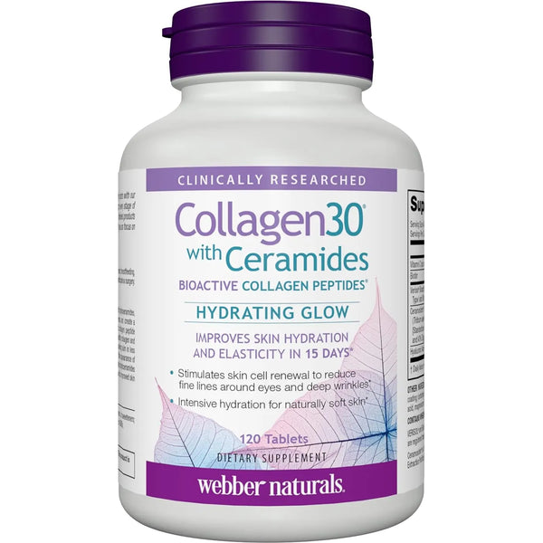 Colageno Con Ceramidas Y Peptidos Bioactivos 120 Tabletas Hidratacion Intensa