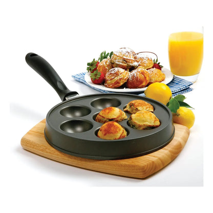 Molde Norpro Para Aebleskiver Panqueques Rellenos Antiadherente 7 Cavidades