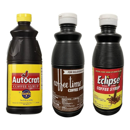 Paquete Muestra Jarabes Cafe 32 Onzas Autocrat 16 Onzas Eclipse Coffee Time
