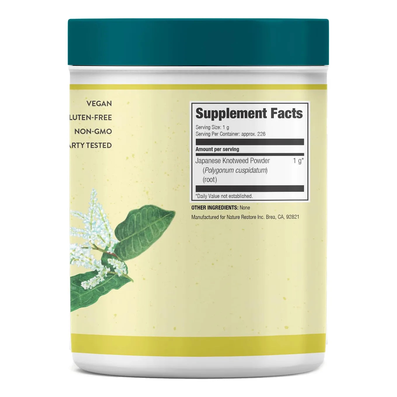 Knotweed Japones En Polvo 226 Gramos Trans Resveratrol Natural Sin Omg Sin Gluten