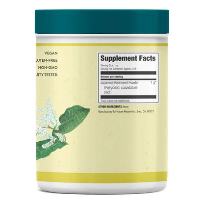 Knotweed Japones En Polvo 226 Gramos Trans Resveratrol Natural Sin Omg Sin Gluten