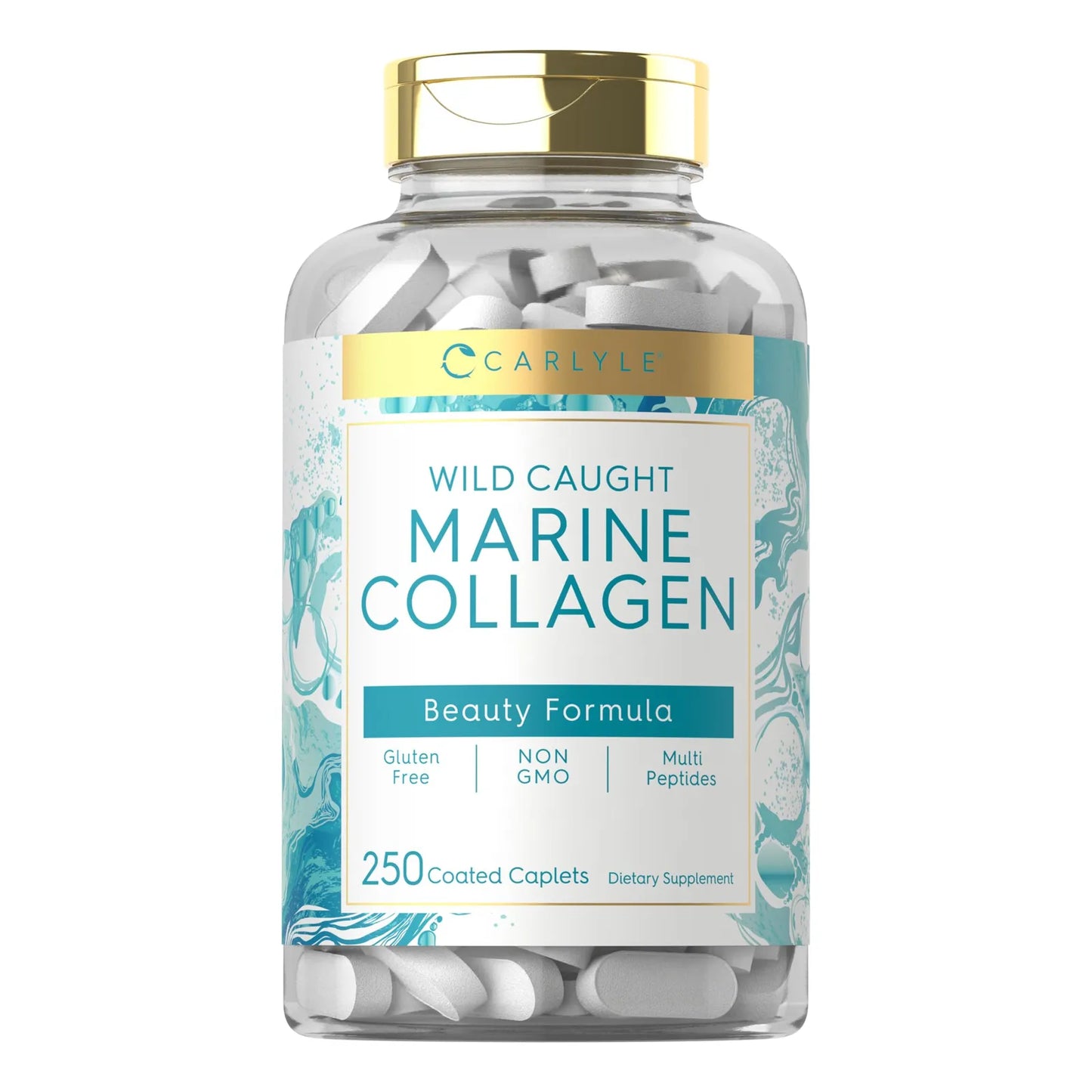 Pastillas De Colageno Marino 250 Capsulas Peptidos Naturales Piel Radiante