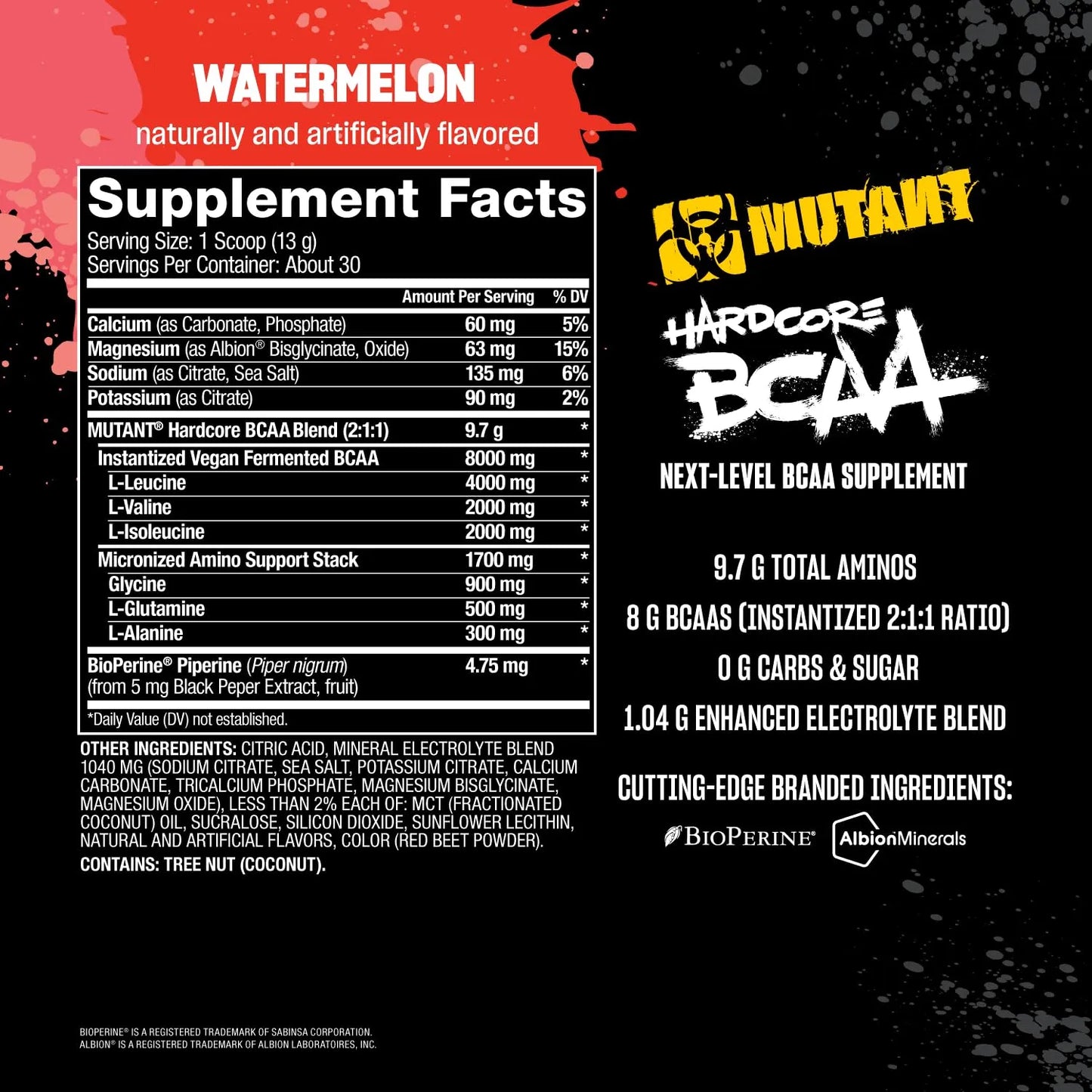 BCAA Next Level Hidratación y Recuperación 30 Porciones Sabor Sandía