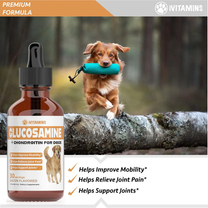 Glucosamina Para Perros Suplemento Articular Líquido Importado EE.UU