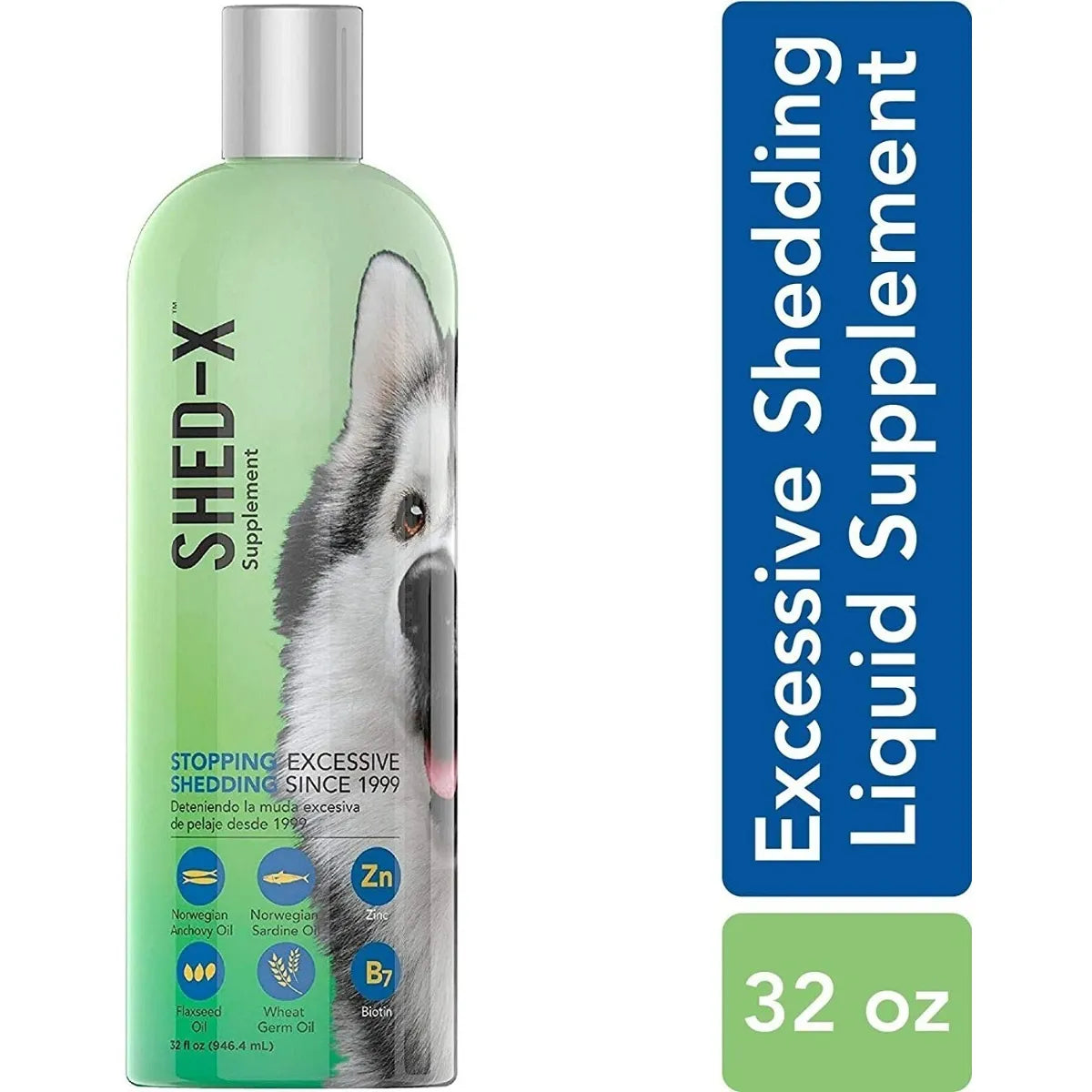 Shed X Perro Dermaplex Multivitaminico Para Pelaje 946ml Con Omega 3 Y Vitaminas
