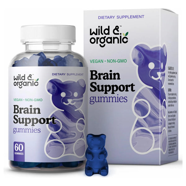 Gomitas Cerebrales Orgánicas Con Ashwagandha Vitamina B12 Ginkgo Biloba Veganas