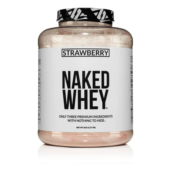 Proteina Naked Nutrition Whey Desnaturalizada 5Lb Sabor Fresa Pura Y Natural