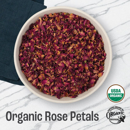 Pétalos De Rosa Orgánicos Secos 454 Gramos Grado Culinario Para Té Cocina Y Manualidades