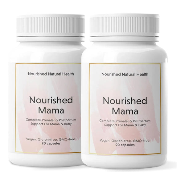 Multivitaminico Prenatal Vegano Nourished Mama Con Folato Metilado Y Colina 180 Capsulas