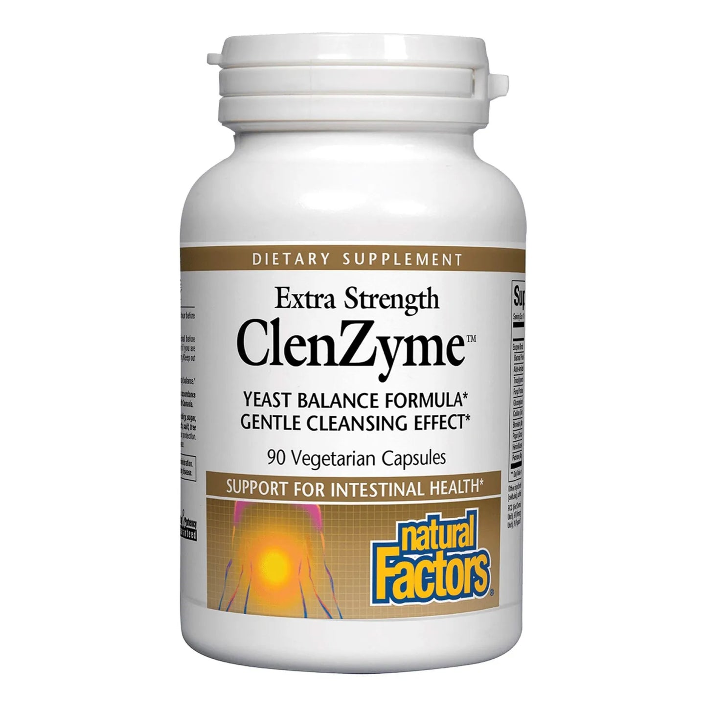 ClenZyme Fórmula Equilibrante De Levadura Extra Fuerte 90 Cápsulas Energía Natural