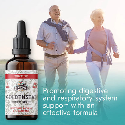 Tintura Orgánica De Raíz De Sello De Oro Extracto 60 Ml 680 Mg Refuerzo Inmune Y Digestivo