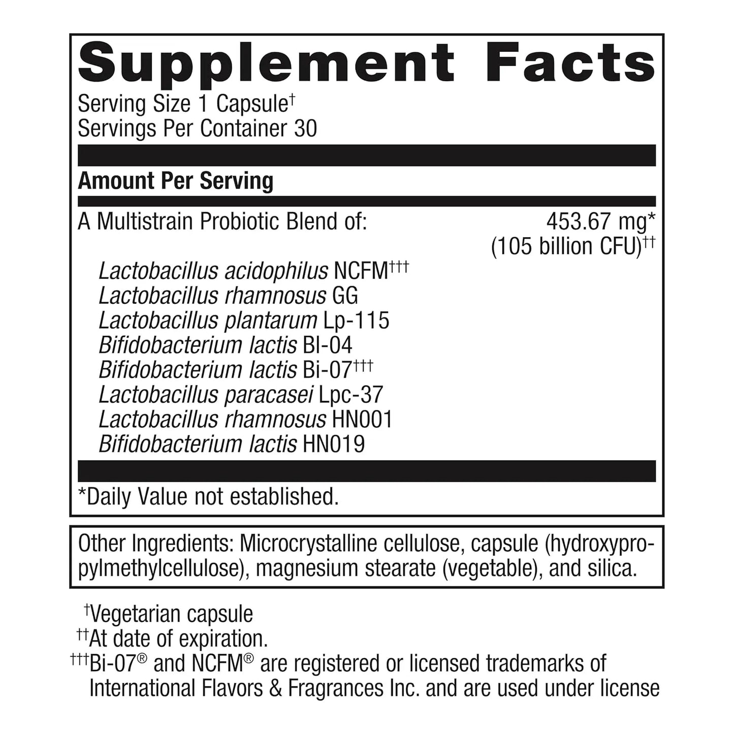 Metagenics UltraFlora BiomePro Probiótico Multicepa 105 Mil Millones UFC 30 Cápsulas Salud Digestiva E Inmune