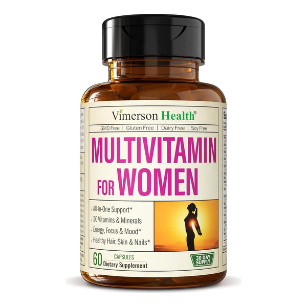Multivitaminico Diario Mujer Soporte Inmunologico Cabello Piel Uñas 60 Capsulas