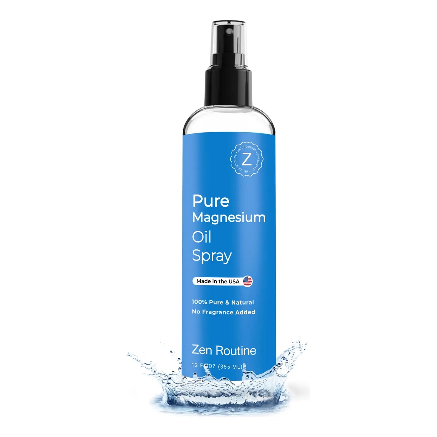 Aceite De Magnesio Puro En Spray 354 Ml Absorción Rápida 100 Orgánico