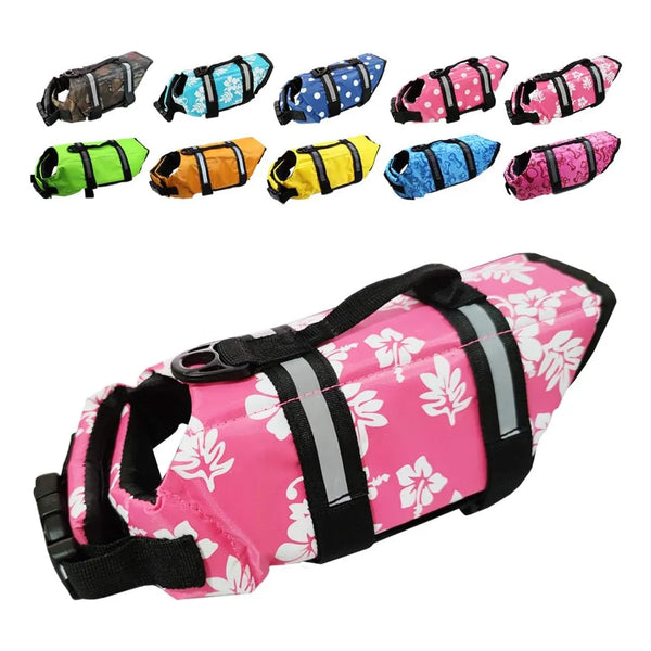 Chaqueta Salvavidas Ajustable Para Perros Con Rayas Reflectantes Seguridad Y Estilo