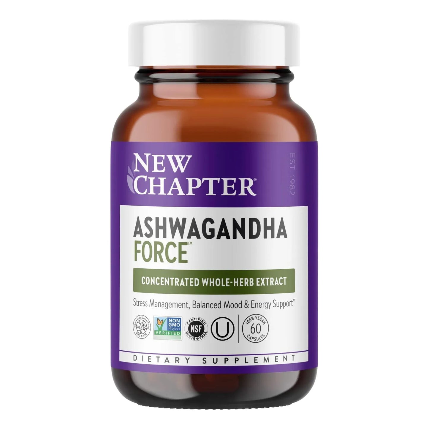 Capsulas De Ashwagandha Organica Alivio Del Estres Energia Y Enfoque 60 Unidades