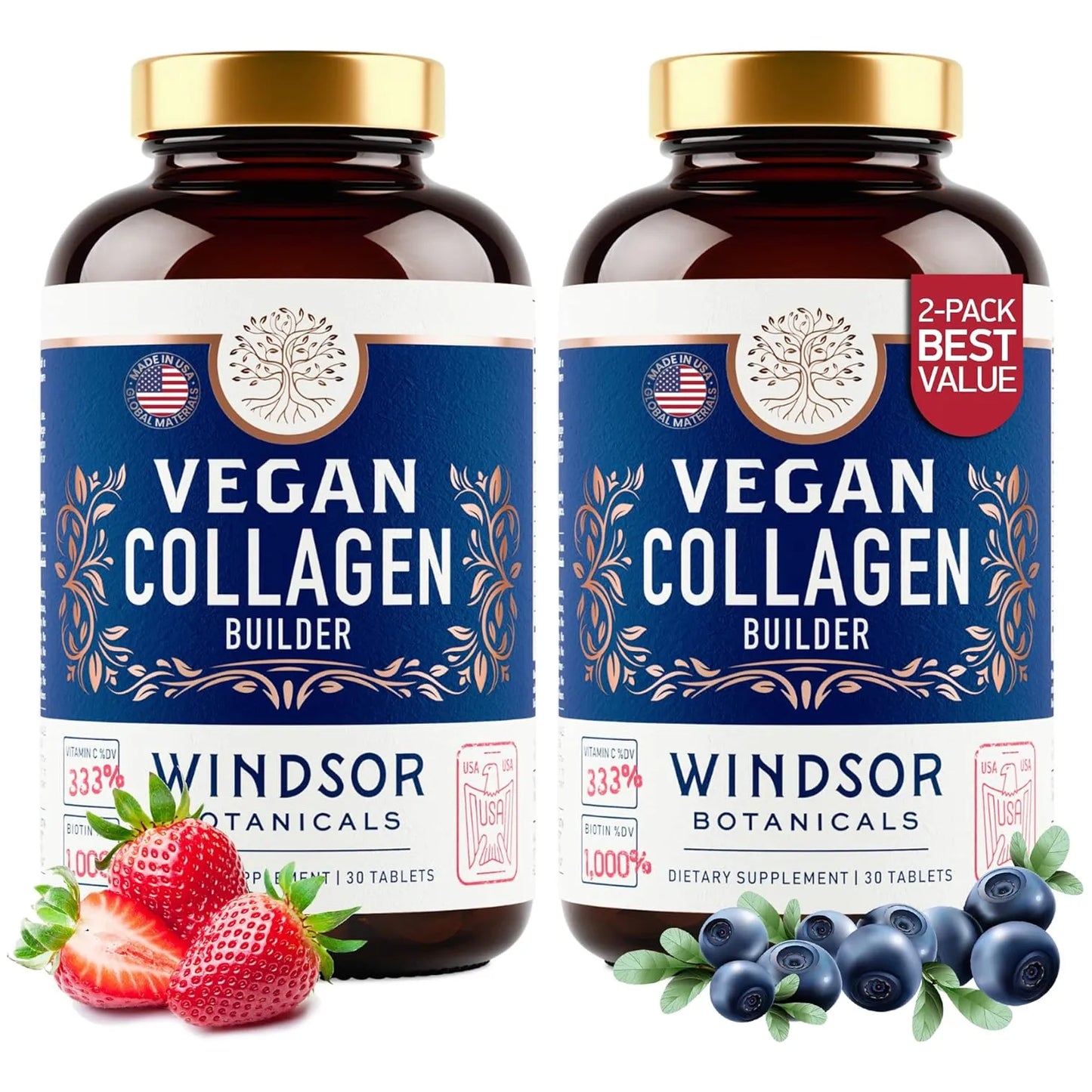Potenciador De Colageno Vegetal Suaviza Arrugas Fortalece Piel Cabello Uñas