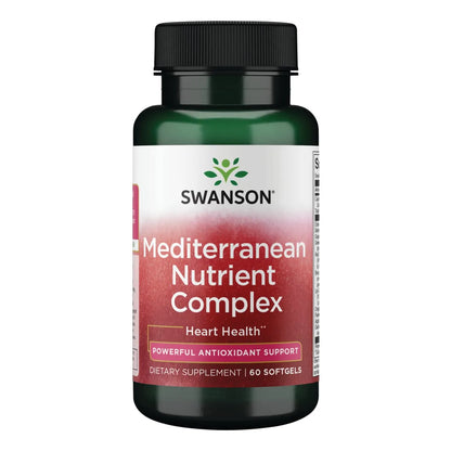 Swanson Complejo Mediterráneo Nutrientes 60 Cápsulas Salud Cardiovascular