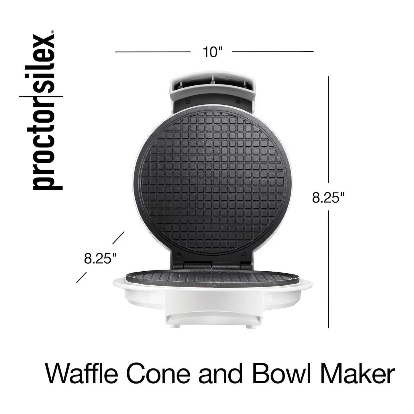 Máquina Para Hacer Conos De Gofres Y Helados Proctor Silex Con Control De Dorado Y Accesorios