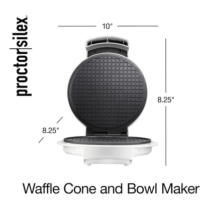 Máquina Para Hacer Conos De Gofres Y Helados Proctor Silex Con Control De Dorado Y Accesorios