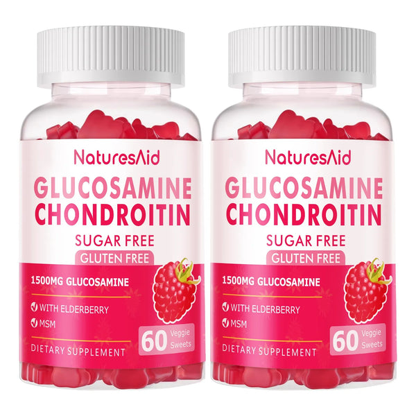 Gomitas Glucosamina Condroitina MSM Saúco Apoyo Articular E Inmunológico Paquete De 2