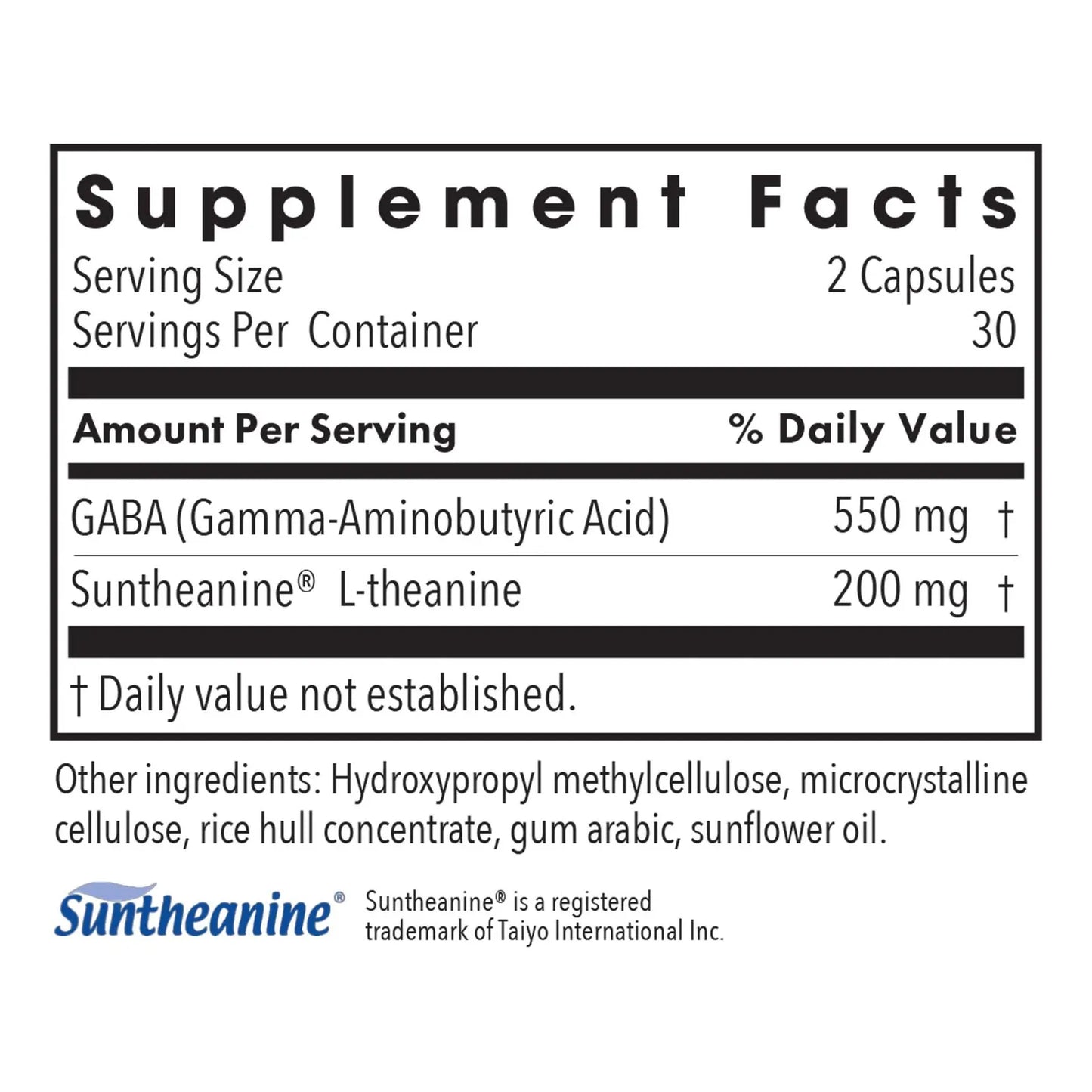 Cápsulas Zen 200 Mg GABA L Teanina Apoyo Calma Día Noche Hipoalergénico