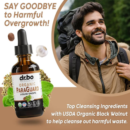 Liquido Organico Detox Intestinal Con Nuez Negra Y Ajenjo Limpiador Natural Para Digestión Y Flora Balance