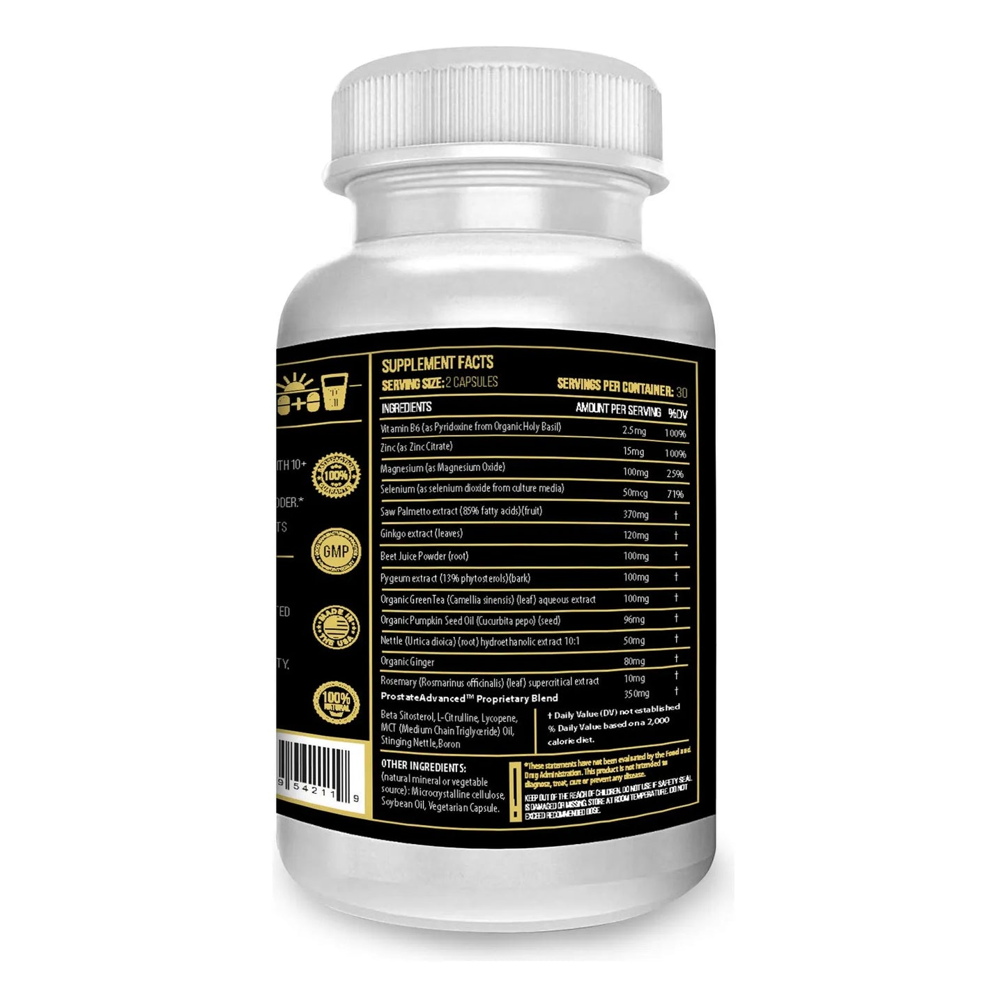 Soporte Avanzado De Prostata 20 Factores 60 Capsulas Formula Premium Usa