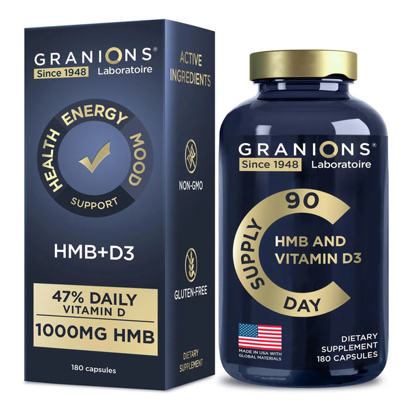 Vitamina D3 HMB 1000 Mg Suplemento Muscular Recuperación Y Crecimiento