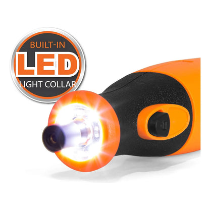 Kit Herramientas Giratorias 24 Piezas Bateria Recargable Luz LED Velocidad Ajustable