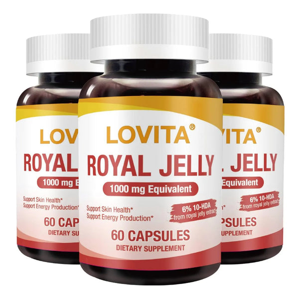 Jalea Real 1000 Mg Con 20 Mg 10 HDA Superalimento Natural Para Energia Y Piel