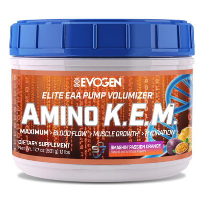 Volumizador En Polvo Eaa Bcaa Para Crecimiento Muscular E Hidratacion Sabor Naranja Pasión 30 Porciones