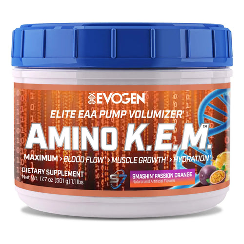 Volumizador En Polvo Eaa Bcaa Para Crecimiento Muscular E Hidratacion Sabor Naranja Pasión 30 Porciones