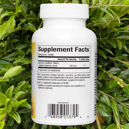Quercetina Lipomicel Matrix 30 Capsulas Absorcion Superior Antioxidante