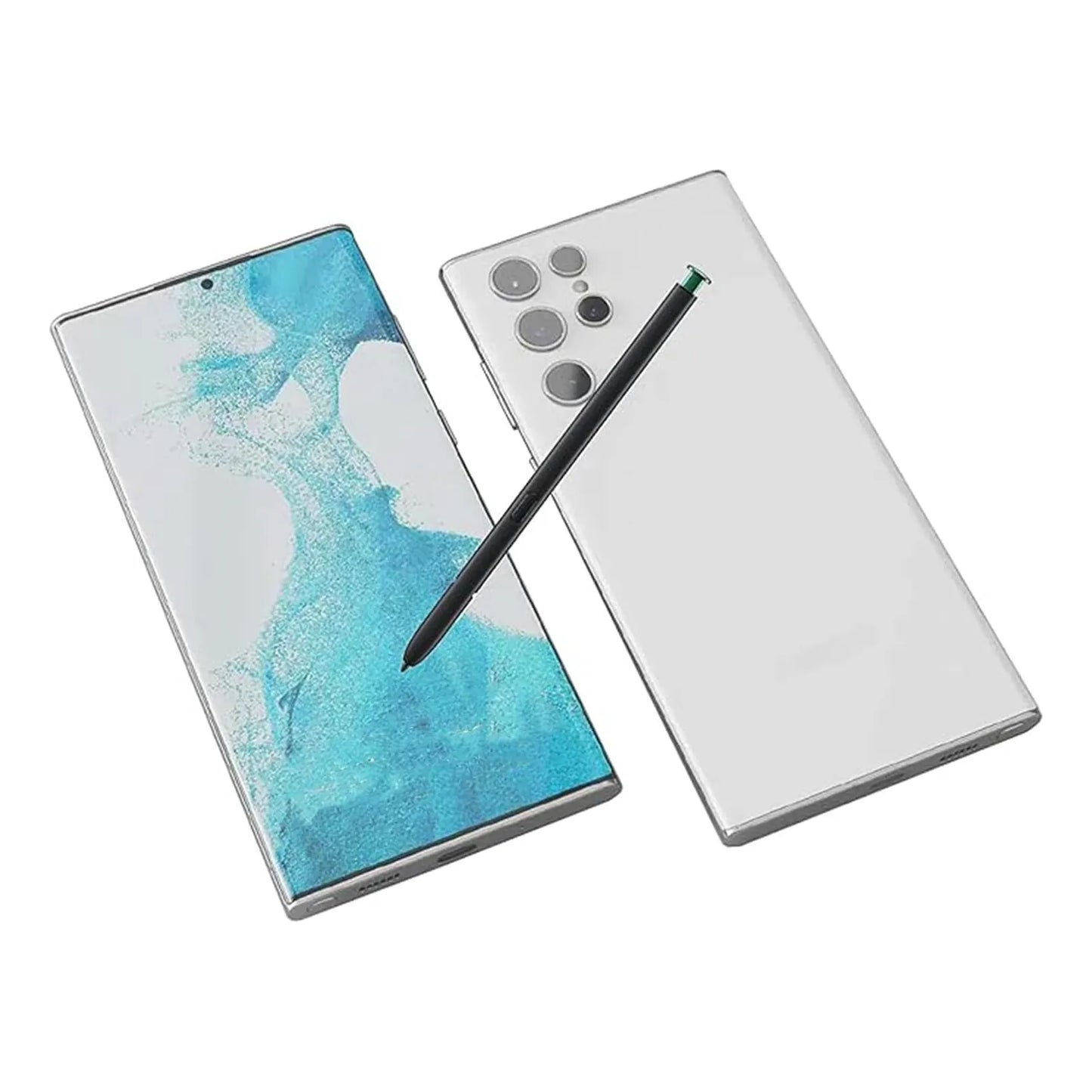 Paquete 2 Lapices Capacitivos Repuesto Samsung Galaxy S22 Ultra Stylus Touch S Pen Sin Bluetooth Verde