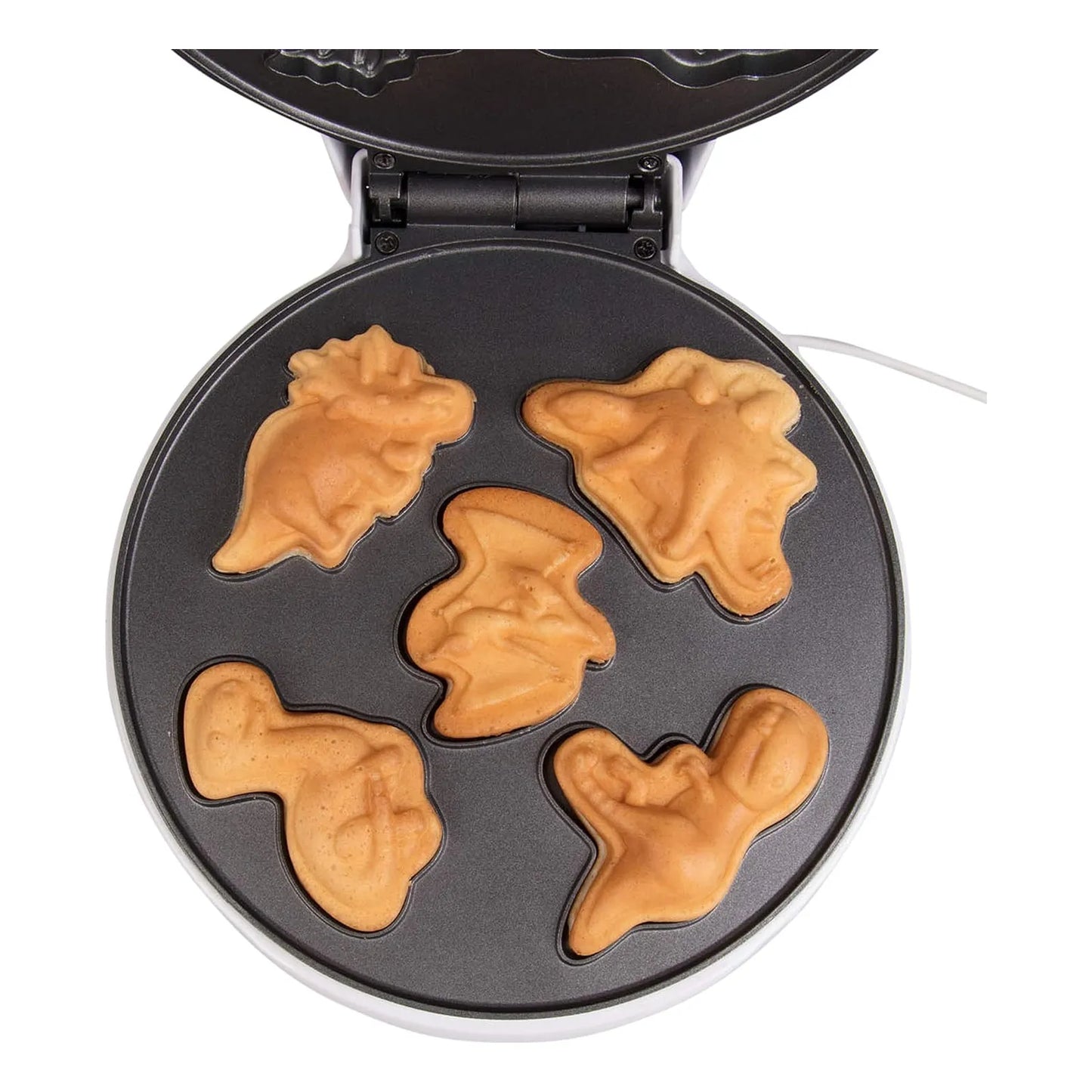 Mini Wafflera Dinosaurios 5 Formas Antiadherente Desayunos Divertidos
