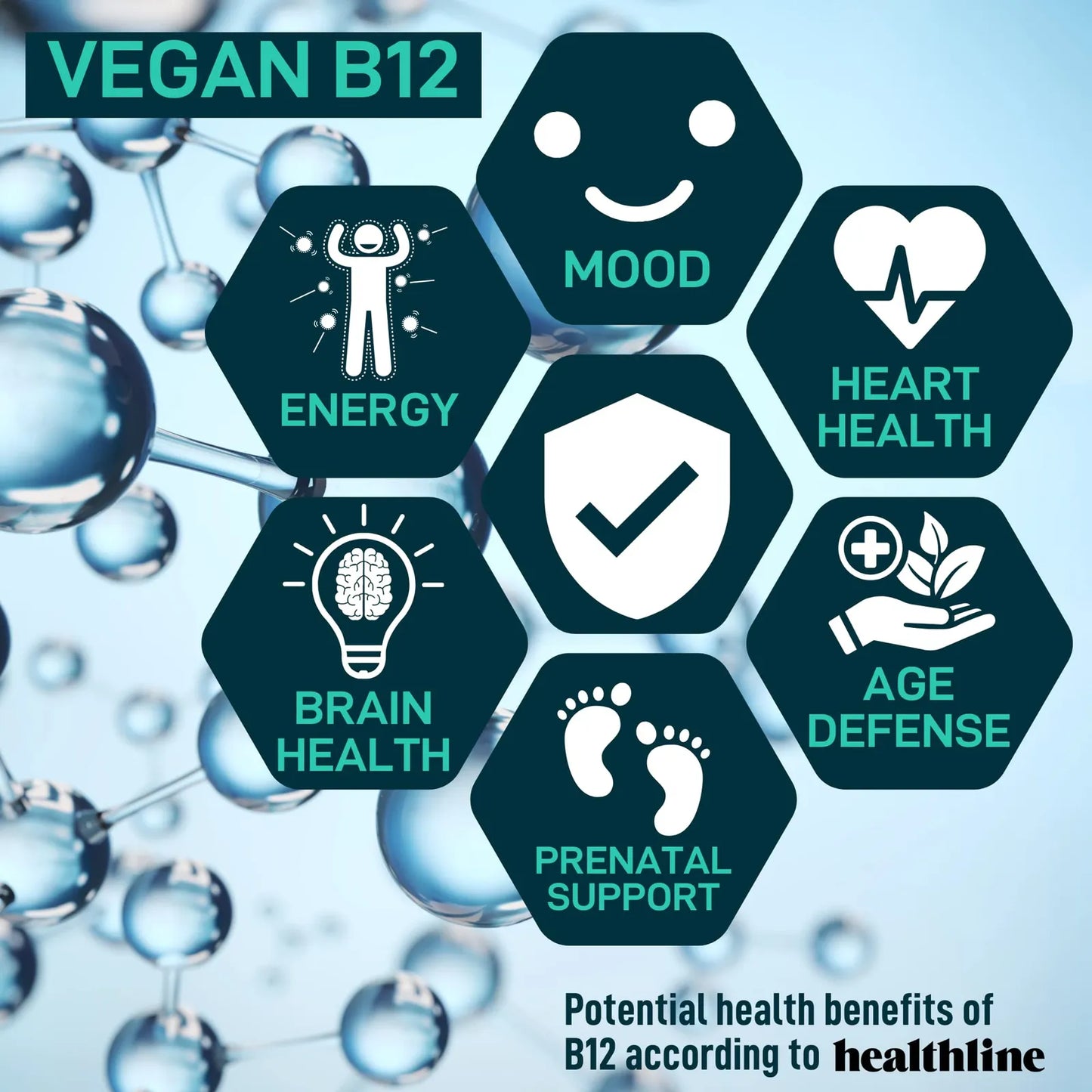 Probiótico Vegano Plus B12 22 Mil Millones CFU Con Prebióticos Salud Intestinal Y Energía
