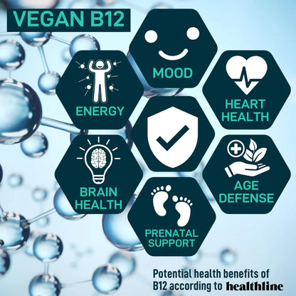 Probiótico Vegano Plus B12 22 Mil Millones CFU Con Prebióticos Salud Intestinal Y Energía