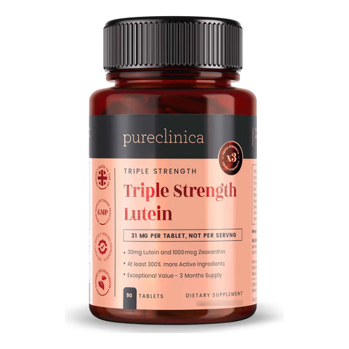 Luteina Triple Fuerza 30 Mg Con Zeaxantina 90 Comprimidos Salud Ocular