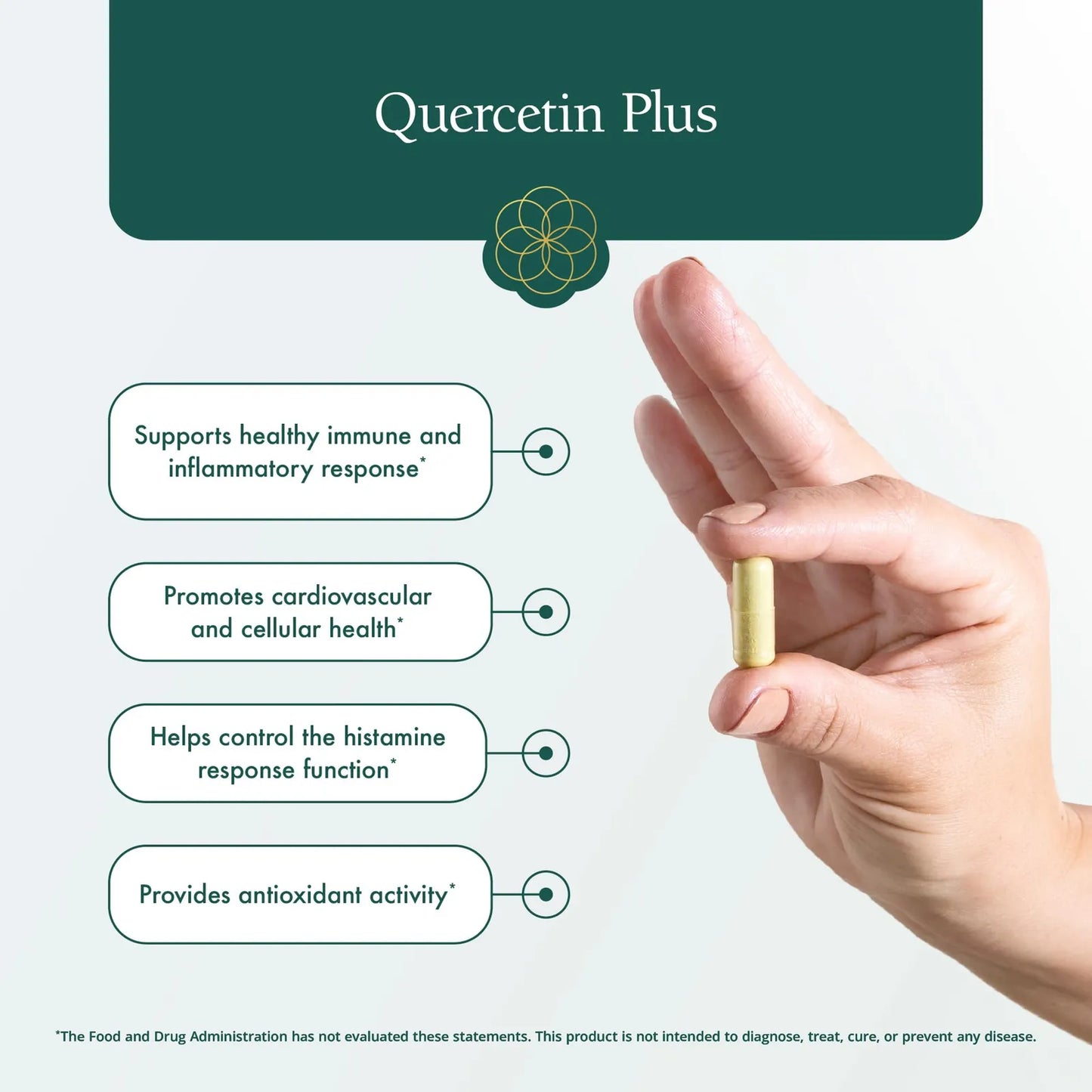 Suplemento Quercetina Plus Con Bromelina Vitamina C Y Hoja De Ortiga 90 Capsulas