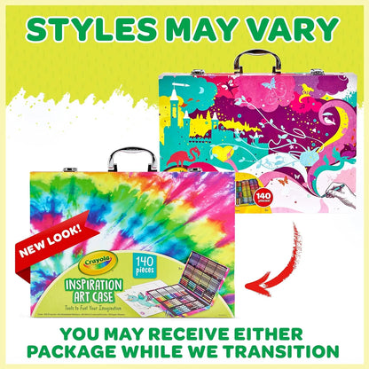Set De Crayolas Artisticas Crayola Inspiration 140 Piezas Estuche Rosa Portatil