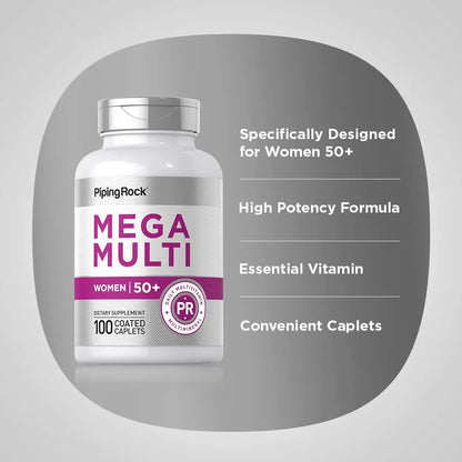 Multivitamínico 50 Plus Mujer 100 Cápsulas - Energía Y Bienestar