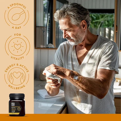 Miel De Manuka 100% Pura Nueva Zelanda UMF 25+ MGO 1197+ 250g Cruda Natural